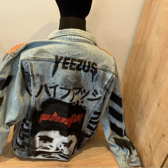 Yeezus  + Vultures Merch Jean Jacket - Size Large - Picture 6 of 12
